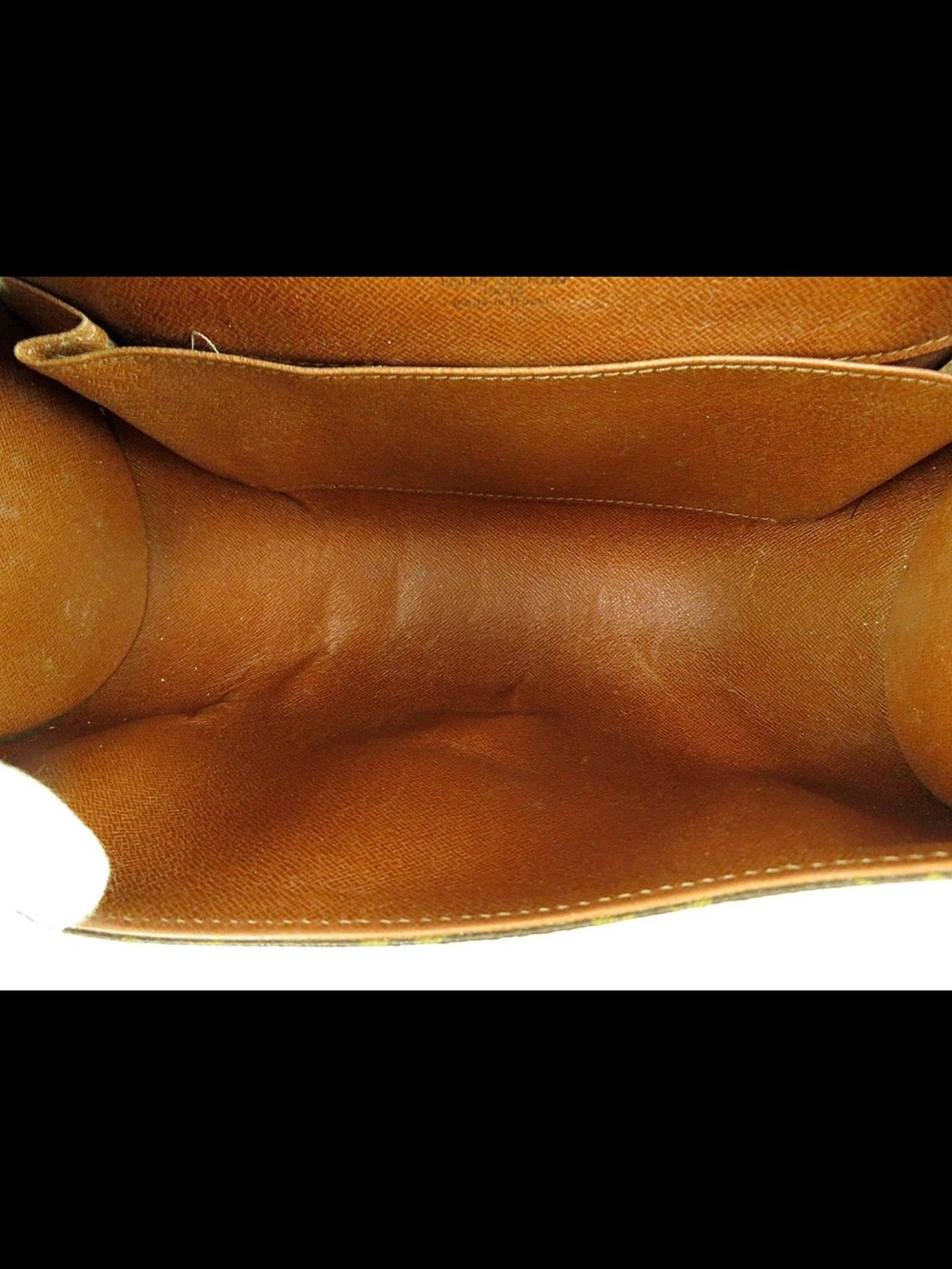 Louis Vuitton Monogram Crossbody Bag in Brown & Tan Leather Trim - Picture 13 of 16